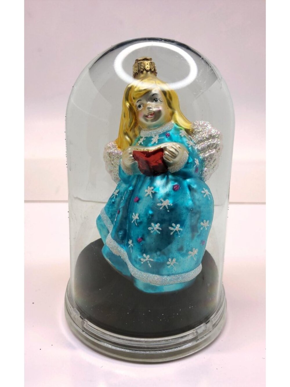 vintage unique treasures collection limited series hand crafted glass angel orna